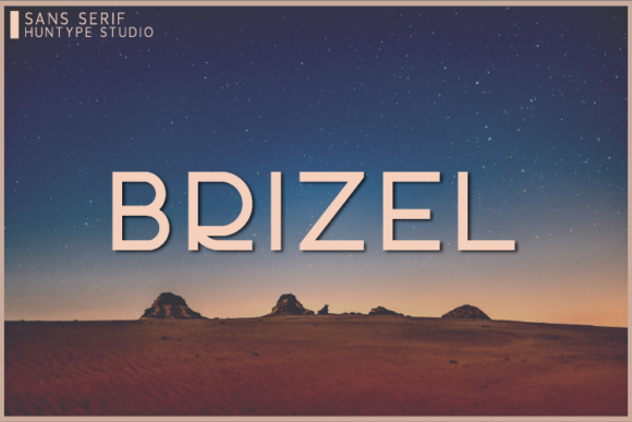 Brizel: A Clean Sans Serif Typeface for Modern Branding