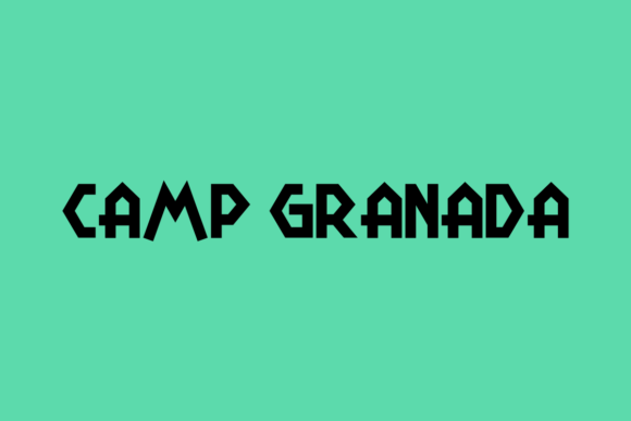 Camp Granada: A Geometric Typeface for Bold Web Headers