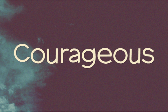 Courageous Font: A Bold Sans Serif for Modern Branding
