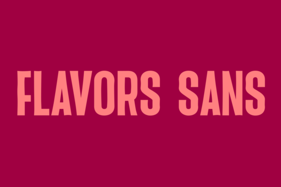Flavor Sans: A Condensed Typeface for Casual Branding
