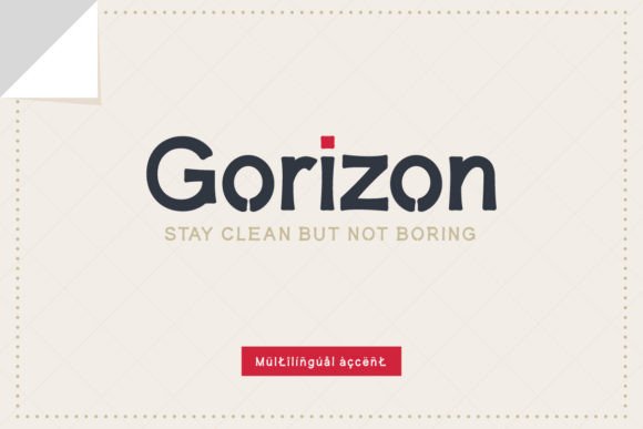Gorizon: A Fresh Sans Serif Typeface for Modern Editorial Design