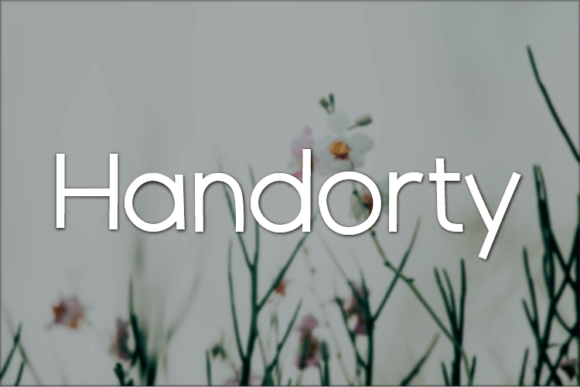 Handorty: A Versatile Sans Serif Font for Editorial Design