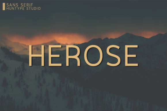Herose Typeface: A Clean Sans Serif for Editorial Design