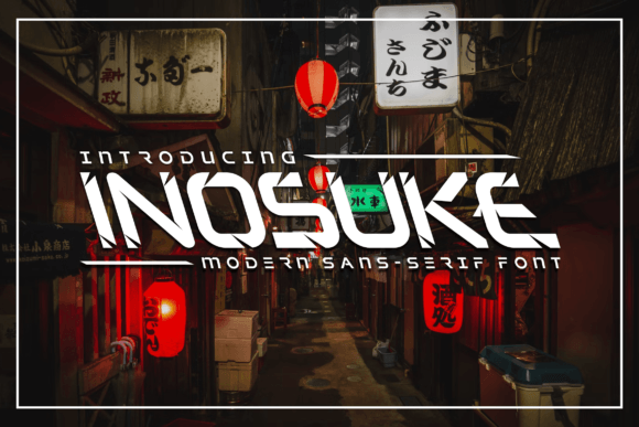 Inosuke: A Futuristic Sans Serif Font for Modern Makers