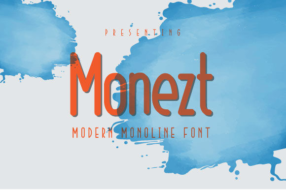 Monezt: A Modern Sans Serif Typeface for Digital Design