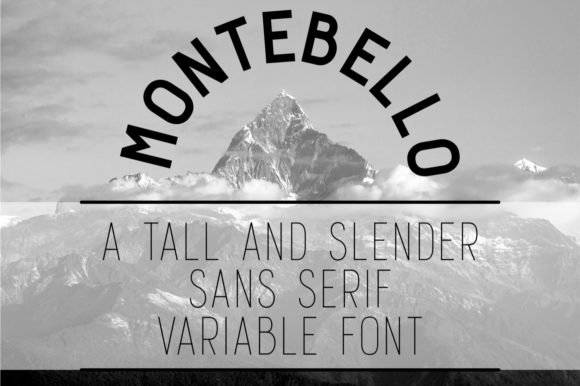 Montebello: A Slim Sans Serif Font for Bold Campaigns