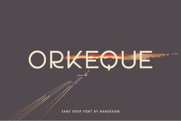 Orkeque: A Clean Sans Serif Font for Branding