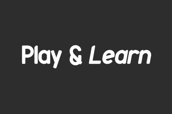 Play Learn: A Fresh Sans Serif Typeface for Modern Editors