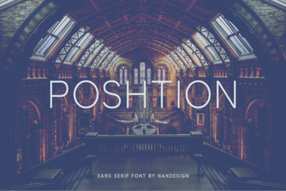 Poshtion: A Modern Sans Serif Typeface for Editorial Design