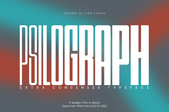 Psilograph: A Condensed Typeface for Bold Campaigns