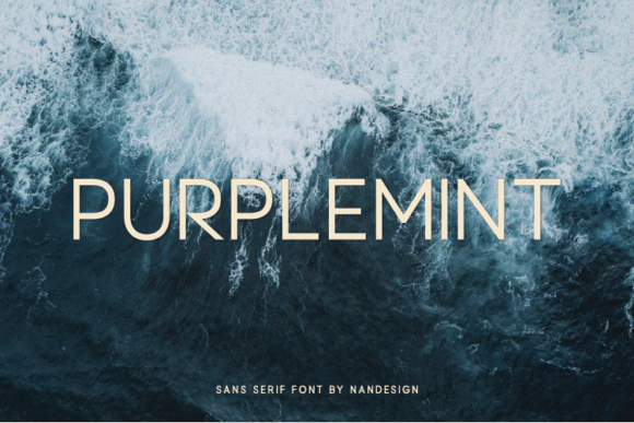 Purplemint: A Calm Sans Serif Font for Editorial Design