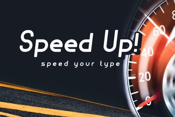 Speed Up: A Minimalist Typeface for Modern Web Design