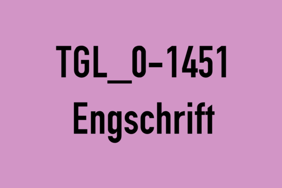 TGL_0-1451 Engschrift: A Clean Font for Small Business Branding